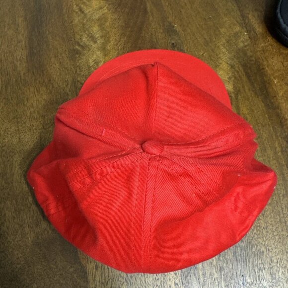 VINTAGE ACE ALASKA 1990 RED ROPE TRUCKER HAT POLAR BEARS SNAPBACK A.C.E. - Picture 8 of 10